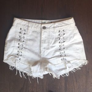 Distressed Garage Shorts